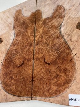 Top Maserahorn - Maple Burl Westcoast, 2-tlg. 7mm Einzelstück #007